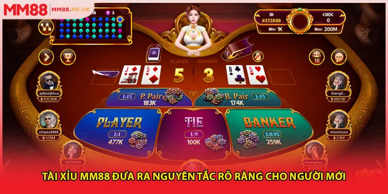 Tài xỉu MM88 đưa ra nguyên tắc rõ ràng cho người mới